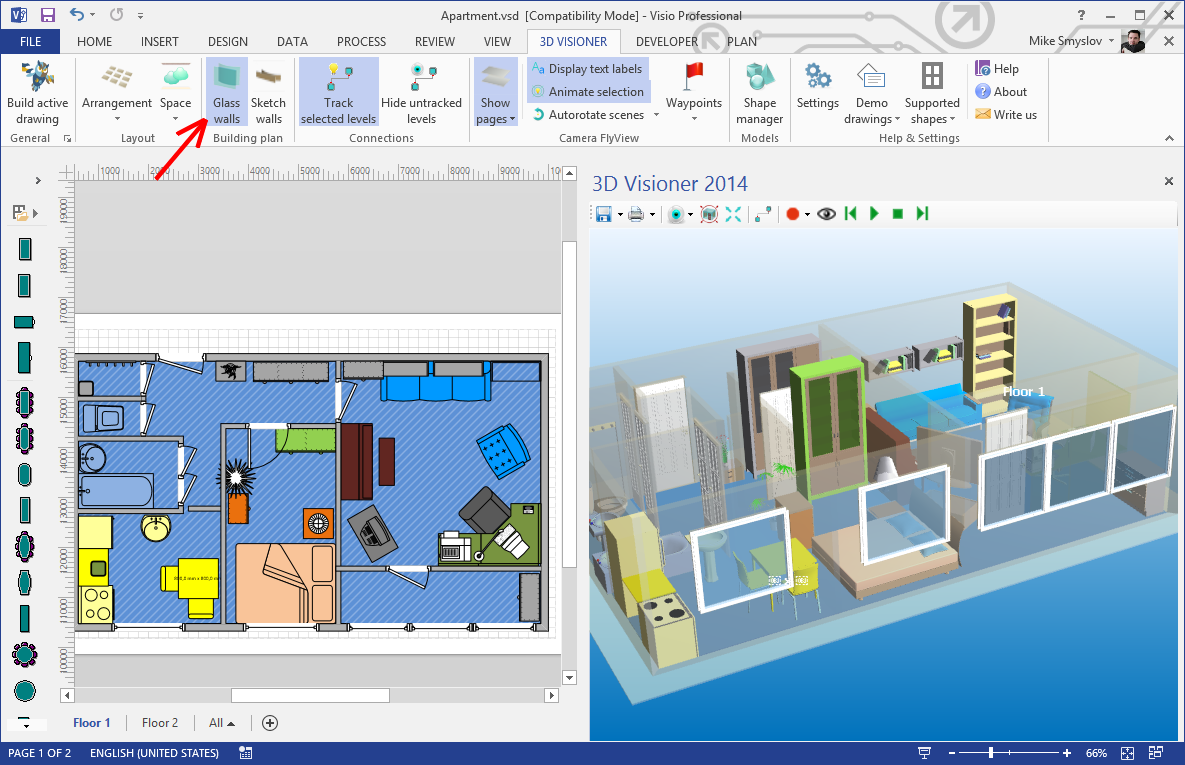 Microsoft visio 3d drawings free